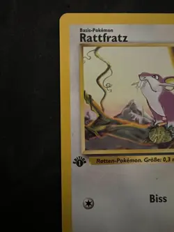1999 Pokemon German Base Set 1st Edition Rattfratz (Rattata) #61/102 - Image 2
