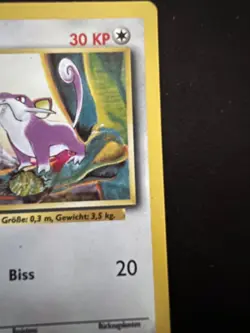 1999 Pokemon German Base Set 1st Edition Rattfratz (Rattata) #61/102 - Image 3