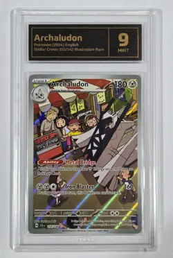 Pokemon Slab: Archaludon - 155/142 - SCR - Graded TCG Mint 9 - Image 1