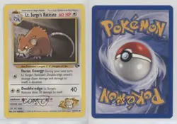Lt Surge's Raticate Pokemon Gym Challenge #53 2000 0jf5 - Image 3