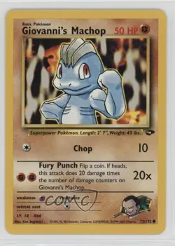 Giovanni's Machop Pokemon Gym Challenge #72 2000 17t2 - Image 1