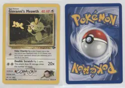 Giovanni's Meowth Pokemon Gym Challenge #43 2000 0jf5 - Image 3