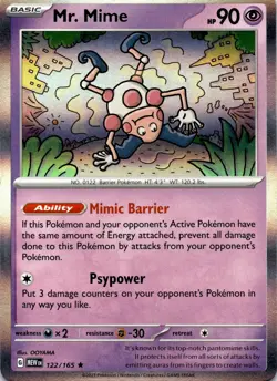 Pokemon Mr. Mime 122/165 Pokemon 151 Holo NM - Image 1