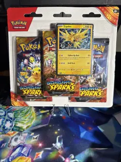 2 Pokemon TCG Surging Sparks 3 pack Blisters - ZAPDOS & QUAGSIRE New Sealed - Image 1