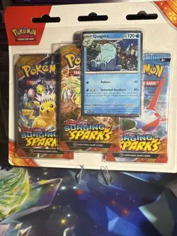 2 Pokemon TCG Surging Sparks 3 pack Blisters - ZAPDOS & QUAGSIRE New Sealed - Image 3