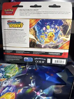 2 Pokemon TCG Surging Sparks 3 pack Blisters - ZAPDOS & QUAGSIRE New Sealed - Image 4