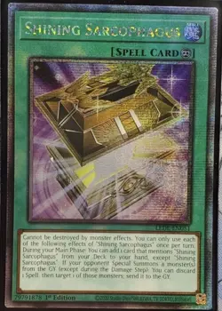 Yugioh - Shining Sarcophagus - LEDE-EN051 - Quarter Century Rare - 1st Ed. - NM - Image 1