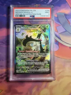 Pokemon TCG Meowscarada EX Paldea Evolved Illustration Rare Card 256/193 PSA 9 - Image 1