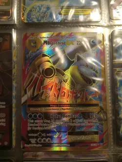 Pokemon Mega Blastoise EX Full Art Holo Card 102/108 Evolutions NM Condition - Image 1