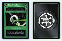Enhanced TIE Laser Cannon Star Wars A New Hope Limited 1996 DS Common CCG Card - Image 1