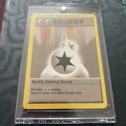 Pokemon Double Colorless Energy 96/102 Card 1999 Base Set Near Mint Hard Cased - Image 1