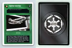 Death Star Tractor Beam Star Wars A New Hope Unlimited 1998 DS Rare CCG Card - Image 1