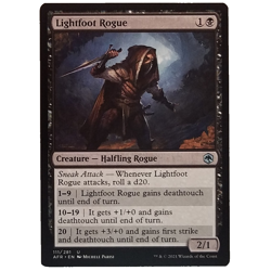 x4 Lightfoot Rogue AFR MTG M/NM Playset Uncommon Black Creature Halfling Rogue - Image 1