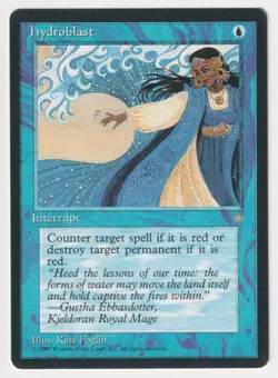Hydroblast Proof LP Ice Age Artist Kaja Foglio 1995 WOTC MTG Magic AP Vintage! - Image 1