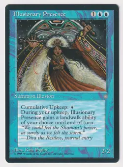 Illusionary Presence Proof LP Ice Age Artist Kaja Foglio 1995 MTG Magic AP Rare! - Image 1