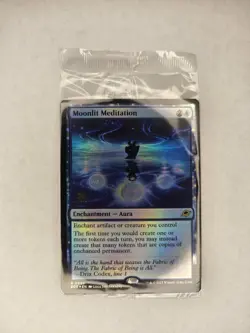 Moonlit Meditation (Foil) Rare MTG Edge of Eternities PreRelease Promo - Image 1