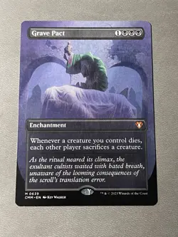 MTG Grave Pact - Borderless, NM-Mint, English Commander Masters - Image 1