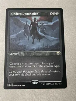 Kindred Dominance - Foil Etched NM-Mint, English Commander Masters MTG Magic - Image 1