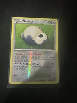 Snorlax 80/106 Rare - Pokemon TCG XY: Flashfire 2014 - Mitsuhiro Arita Artwork - Image 1