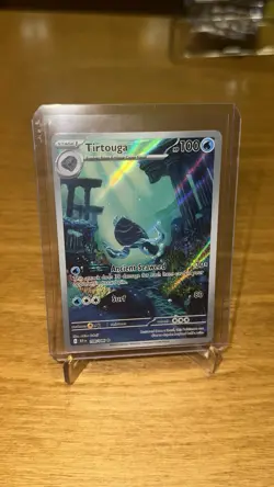 Tirtouga 106/086 Illustration Rare Pokemon SV Black Bolt Pack Fresh Mint/NM - Image 1