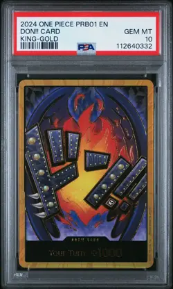 PSA 10 KING-GOLD DON ENGLISH CARD, 2024 ONE PIECE PRB01 PREMIUM BOOSTER RARE - Image 1