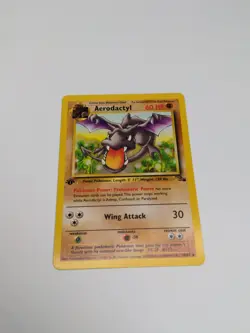 Aerodactyl 16/62 Fossil 1st Edition Rare Non-Holo Pokemon Card NM+ - Image 2