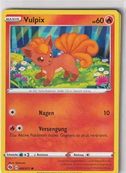 Pokemon Card Path of the Champions No. 6/73 Vulpix German - Image 1