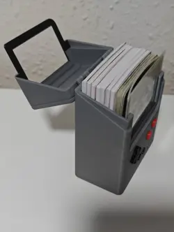 3D PRINTED GAMEBOY STYLE TRADING CARD DECK BOX FULLY CUSTOMIZABLE HOLDS 80 CARDS - Image 2