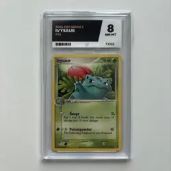 Ivysaur 14/ 17 Pop Series 3 2006 Pokemon Card - Ace Graded NM - Mint 8 - Image 1