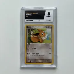 Eevee 13/17 Pop Series 3 2006 Pokemon Card - Ace Graded NM - Mint 8 - Image 1