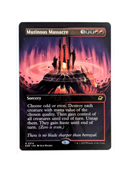 Mutinous Massacre R 0314 Borderless REGULAR MTG Edge Of Eternities EOE EN NM/M - Image 1