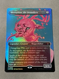 Morophon, the Boundless (Borderless) MTG Commander Masters Foil NM - Image 1