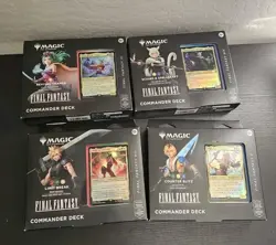 MTG Final Fantasy Commander Deck Set of 4 - Image 1