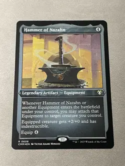 Hammer of Nazahn - Etched Foil - MTG - Commander Masters NM - Image 1