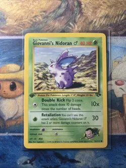 Giovanni's Nidoran Gym Challenge 1st Edition Regular Common 76/132 - Pokemon TCG - Image 1