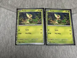 Pokemon Black Bolt White Flare 001/086 Snivy Holo Poster Collection Promo x2 - Image 1