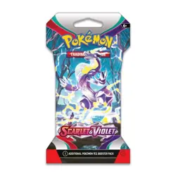 POKEMON TCG 2023 SCARLET AND VIOLET SLEEVED BOOSTER PACK MIRAIDON ART SEALED - Image 1