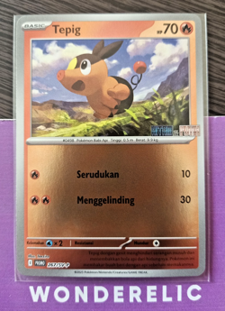 Tepig 267/SV-P Holo Promo Black & White Pokemon Indonesia TCG Hitam & Putih - Image 1