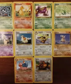 Lot of 10 Vintage Pokemon Cards Pidgeot Jungle Set See Pictures TCG Collection - Image 4