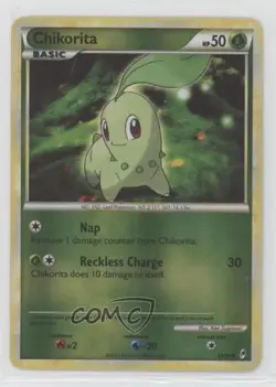 Chikorita Reverse Foil Pokemon HeartGold & SoulSilver Call of Legends #53 0d6q - Image 1
