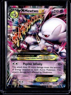 M Mewtwo EX 64/162 Breakthrough Holo Mega Pokemon XY NM - Image 1