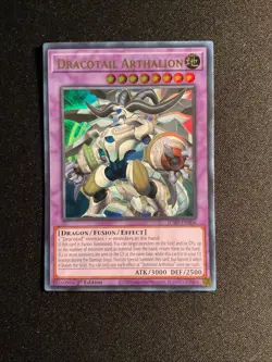 Yugioh Dracotail Arthalion JUSH-EN006 Justice Hunters Ultra Rare 1st Edition NM - Image 1