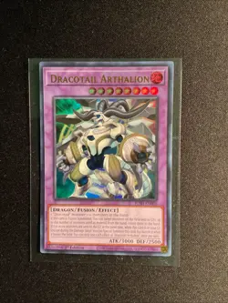 Yugioh Dracotail Arthalion JUSH-EN006 Justice Hunters Ultra Rare 1st Edition NM - Image 4
