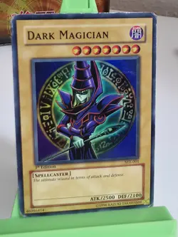 YUGIOH DARK MAGICIAN SUPER RARE SYE-001 1ST EDITION - Image 1