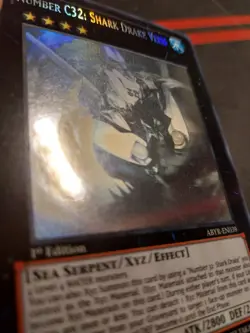 Yugioh Number C32: Shark Drake Veiss Ghost Rare 1st Edition ABYR-EN039 NM/M - Image 5