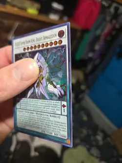 Yugioh D/D/D Super Doom King Bright Armageddon BLLR-EN007 1st Ed Ultra Rare HP - Image 2