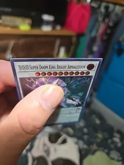 Yugioh D/D/D Super Doom King Bright Armageddon BLLR-EN007 1st Ed Ultra Rare HP - Image 3