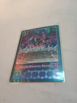 (1) PO Bandai Digimon Card Game Purple Memory Boost! Promo P-040 SR Super Rare. - Image 2