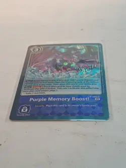 (1) PO Bandai Digimon Card Game Purple Memory Boost! Promo P-040 SR Super Rare. - Image 3