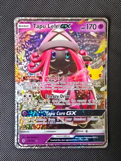 Pokemon Card - Tapu Lele GX - Celebrations - Full Art - 60/145 - NM - Image 1